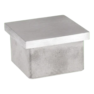 Lyöntitulppa neliöprofiiliin 40×40×2 mm – ruostumaton teräs AISI 304 satiini