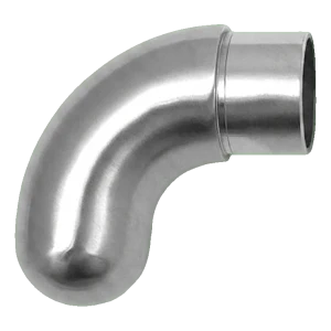 PINOX kaiteiden kädensijan pääte – suljettu pyöreä kulmakappal 42,4 mm satiini