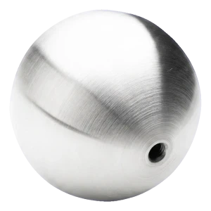 PINOX ontto kierrekuula kaidetta varten Ø100 mm M10 – ruostumaton teräs satiini