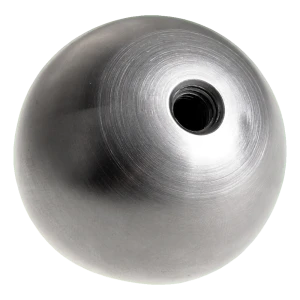 Kaiteiden ruuvattava täyteräinen pallo fi 20 mm, kierre M6, ruostumaton teräs satina