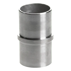 Kaiteen suora putkiliitin 48,3 mm liimattava – ruostumaton teräs AISI 304 satiini