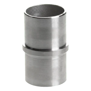 Suora liimattava yhdistin kaidepuuhun 42,4 mm – ruostumaton teräs AISI 304 satiini