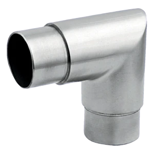 Terävä kaidekulmakappale 90° liimattava ⌀42,4 mm – ruostumaton teräs AISI 304 satiini