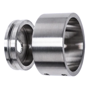 PSG kiinnityslaippa aksiaali kaidepylväälle 42,4 mm – ruostumaton teräs AISI 304 satiini