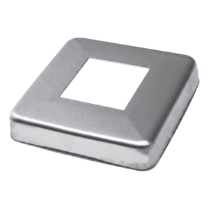 Kaidepinta-asennuskehys 90x90 mm profiilille 40x40 – ruostumaton teräs AISI 304 kiiltävä