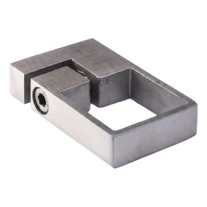 PSG sivukiinnityshylsy 40x40 mm profiilille – ruostumaton teräs AISI 304 satiini