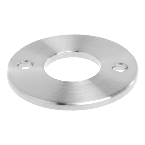 Kaidepylvään hitsattava jalusta ⌀100 mm – ruostumaton teräs AISI 304, järjestelmä 42,4 001-186 (1)