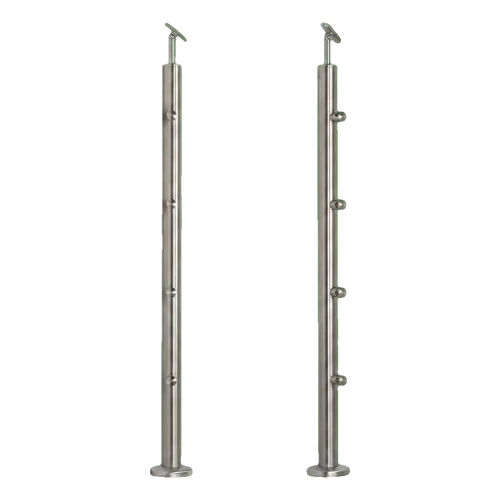 PSG Kaiteiden välituki läpivientimalli ø 42,4 mm AISI 304 – 4 kiinnikettä, satiini 001-204 (1)