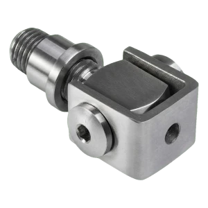 Säädettävä hitsattava sarana M12 – ruostumaton teräs AISI 304, satiini